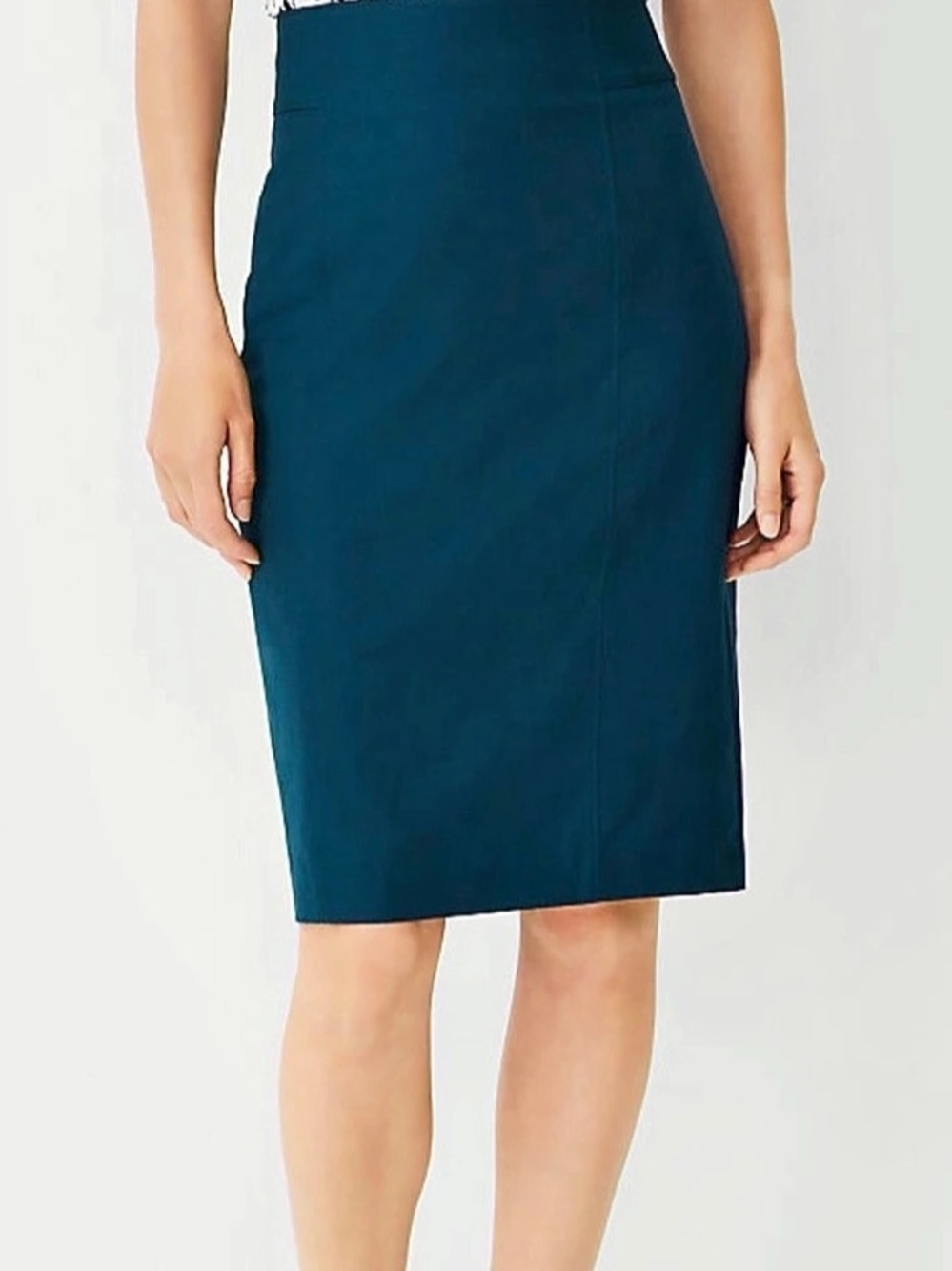 NWT Ann Taylor Women's Midi Pencil Skirt in Ominous Teal